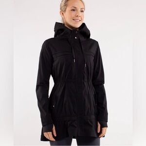 Lululemon Athletica Apres Practice Anorak Hooded Jacket, Size 6, Color Black